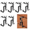 6Pcs Brick Wall Clips, Metal Brick Hangers Adjustable Brick Hooks