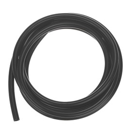 M METERXITY Silicone Tubing, 1/4"(6mm) ID x 3/8"(10mm) OD Silicone Rubber Vacuum Tube, 5ft(1.5 M) High Temp Water Air Hose Pipe for Pump/Liquid Transfer/Home Brewing/Winemaking [Black]