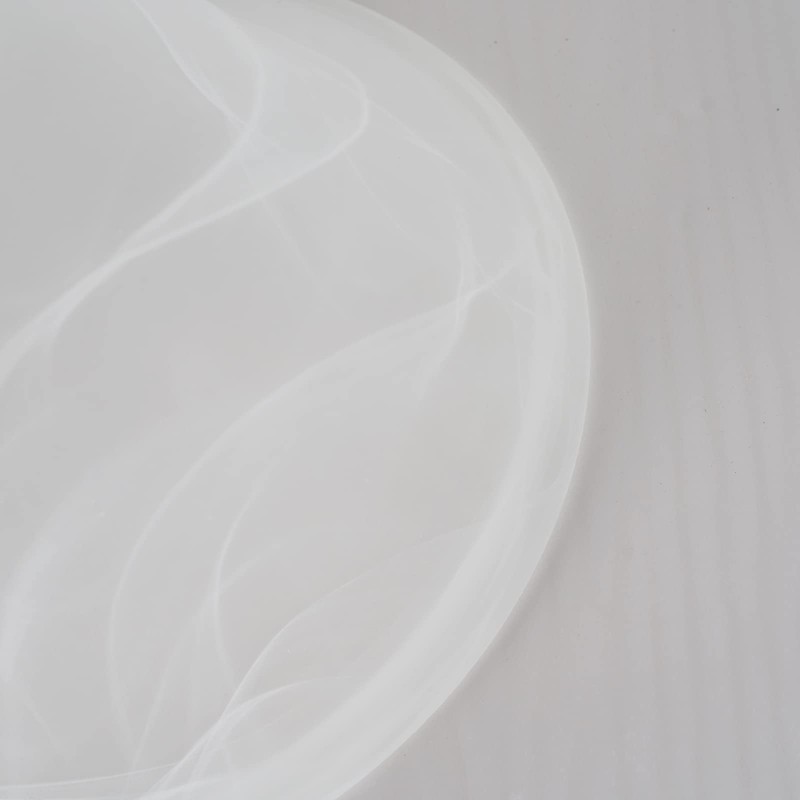 SHENGQINGTOP 12"D Alabaster Glass Domed Shade with 1.65" Opening, Pendant