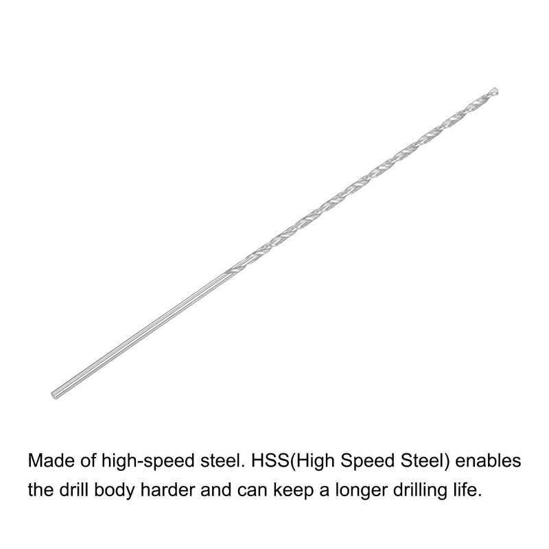 sourcing map Extra Long Rotary Drill Bits 2.5 mm Diameter