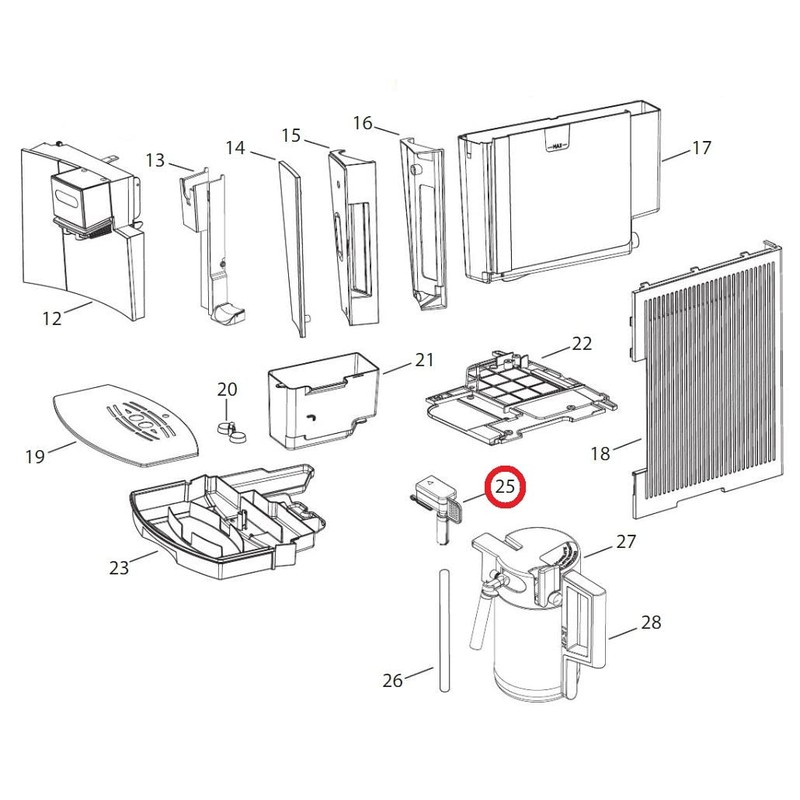 Hot Water Spout Nozzle Compatible with De'Longhi Coffee Machines