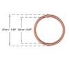 5pcs Copper Washer Flat Sealing Gasket Ring Spacer for Car