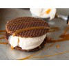 Daelman's Chocolate Caramel Stroopwafels 10.23 Ounce Cube (8 Waffles)