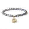 coai Womens Dream Catcher Charm Labradorite Stone Bracelet