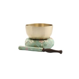 Kyoto Butsudan Hayashi Modern Buddhist Utsugu Mio Rin Round Futon Set, 2 Size, Green [Mini Cloth Set for Buddhist Altar Cloth]