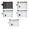 Pack of 5 mini bags, mesh zip bags, mini mesh