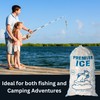 Crystal Clear Premium Quality 10 Lbs Ice Bags Secure Drawstring