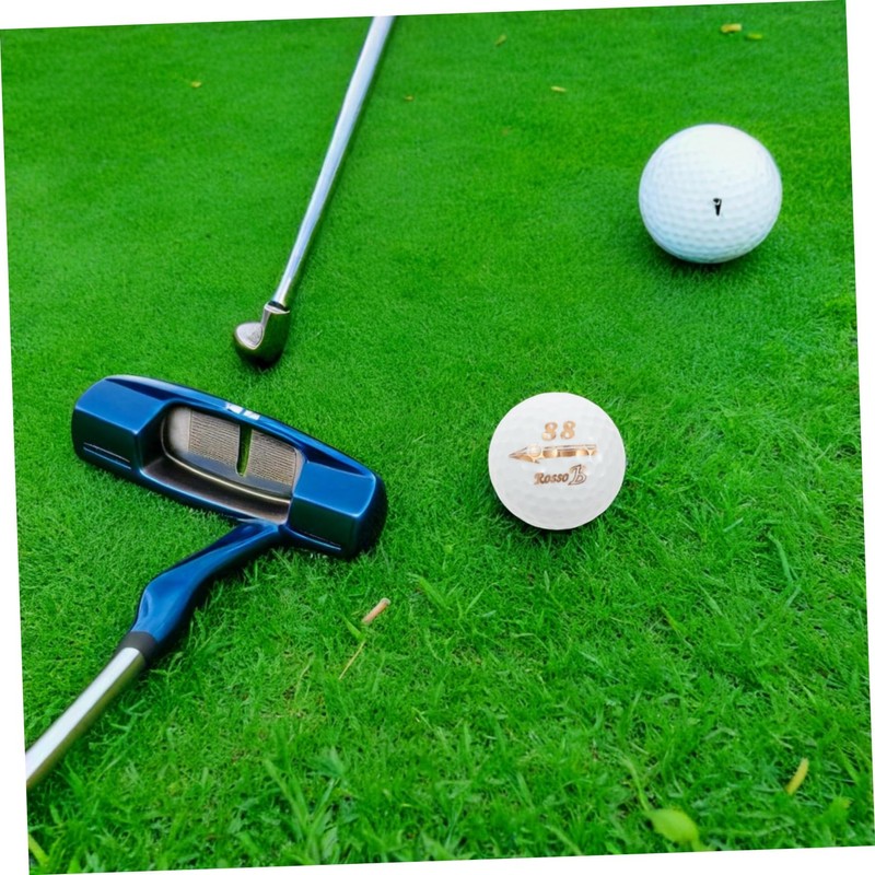 Kisangel 6pcs Golf Training Balls Durable White Rubber Practice Balls