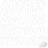 154 PCS 7" Bulletin Board Letters Classic White Classroom Decorations