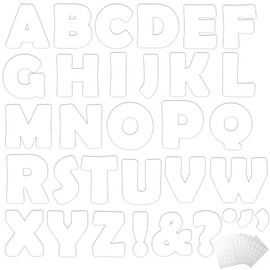 154 PCS 7" Bulletin Board Letters Classic White Classroom Decorations Large White Letters Combo Pack Set for Bulletin Board Display Home School Classroom Decor