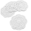 kilofly Small Crochet Cotton Lace Coasters Doilies Pack Set, 4pc,