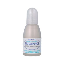 Brilliance Refill Inks Tsukineko Re-Inker, Platinum Planet