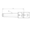 BMWOOD 4-Prong Spring-Loaded Spur Drive Center 2MT with 1" Diameter