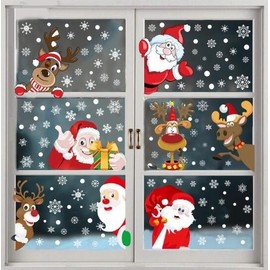 Christmas Static Window Decal for Shop Window Decoration lf1486 One Size/Color 07 20ea
