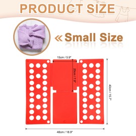 uxcell Shirt Folder Board, T-Shirt Clothes Folder Folding Board Foldable Plastic T-Shirt Organizer for Closet Wardrobe Drawer Easy Clothing Storage (Red, 18.9 x 15.7Inch)