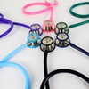 Medstar Estetoscopio Profesional de Doble Campana., »Campana de Acero Inoxidable.,