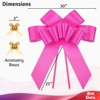 Zoe Deco - Big Car Bow - Pink, 30 Inch