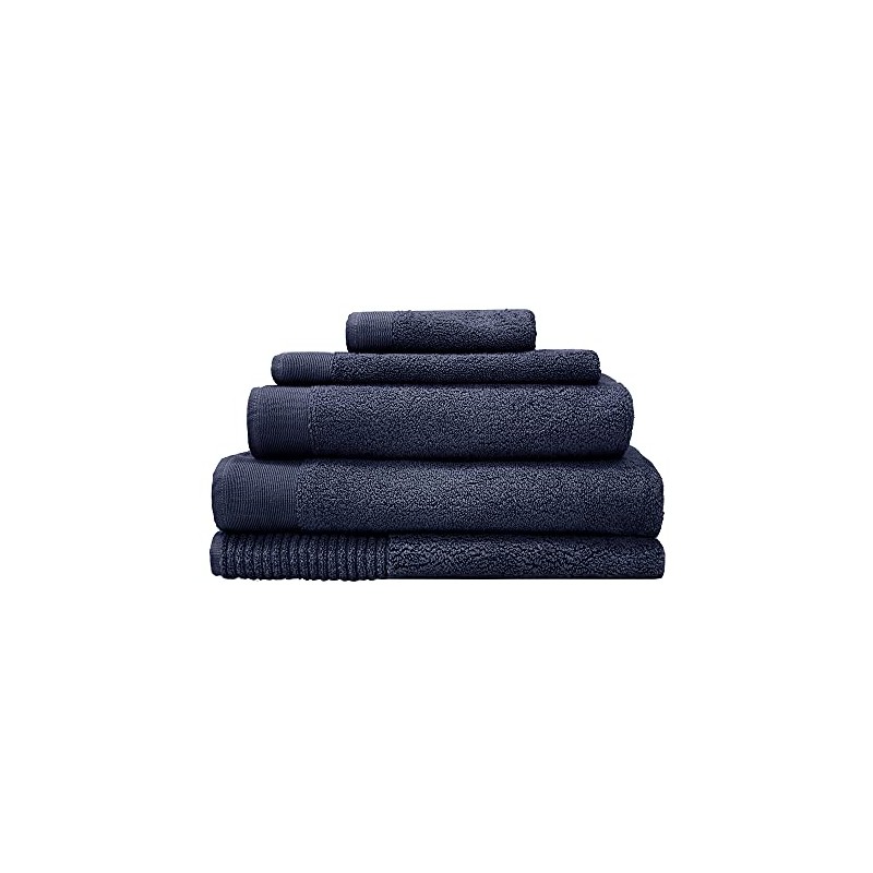 Bambury Elvire Face Washer, 33x33 cm, Navy