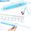 TAOSHENG 30-CM Foldable Plastic Ruler, Cute Folding Geometric Stationary Straight