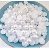 MajorCrafts® 200pcs 9mm White Flat Back Half Round Resin Pearls