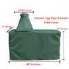 Mini Lustrous Cover for Large Ceramic Egg-type Kamado, Waterproof Fabric,