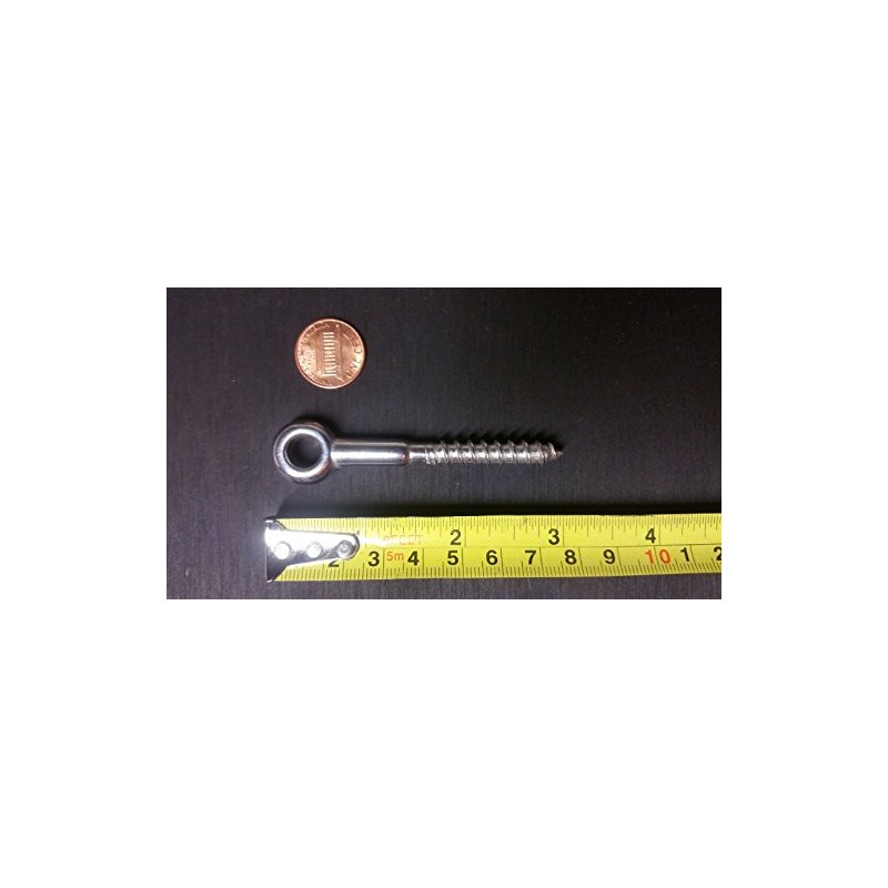 Heavy Duty 4 x Marine Grade Stainless Steel lag Screws