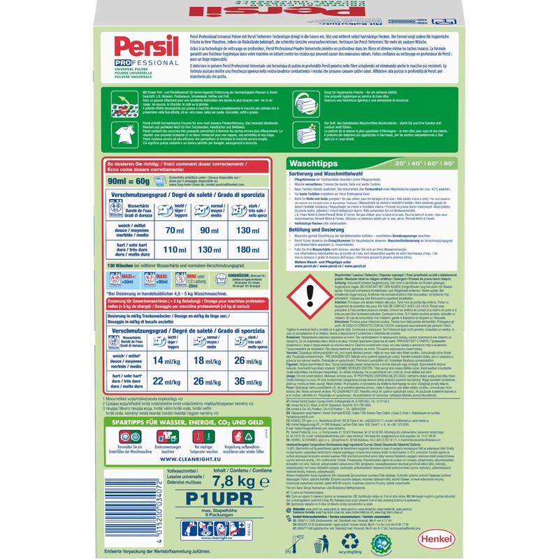 Persil Professional Universal Detergent Powder (130 Loads | 17.2 lbs