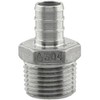 3/4" PEX x 3/4" MPT Adapter - Stainless Steel