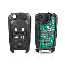 1 X Flip Key Fob for Buick Encore Lacrosse Regal Verano for Chevy Camaro Cruze Equinox Impala Malibu Sonic for GMC Terreno 2013-2016 OHT01060512