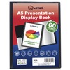 Lotus A5 60-Pocket Black Presentation Display Book - Organize &