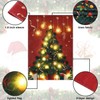 FLAGMESAGE Christmas Garden Flag,Solar LED Christmas Tree Flag, Lighted 12x18