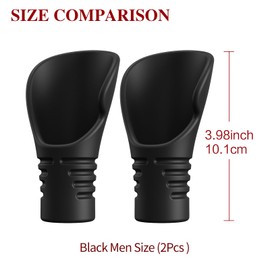 lettxun 2 Pcs Catcher Thumb Guard for Baseball & Softball - Silicone Catchers Thumb Protector Shield | Reduce Sting & Hand Injury | Training Aid Glove Padding Accessory for Catcher Gear (2 Black Men)