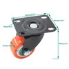 2.5'' Swivel Caster Wheels,ULIFESTAR Heavy Duty Plate Casters with Safety
