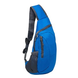 Long Keeper Small Sling Bag Foldable Crossbody Backpack for Men Women, Lightweight Chest bag Packable Sling Backpack Shoulder Bag for Travel Dog Walking Sports