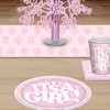 Beistle It's A Girl - Servilletas para bebidas, color rosa