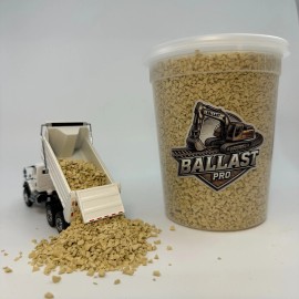 Ballast Pro DIECAST CONSTRUCTION MODEL DIORAMA - TAN EARTH AGGREGATE COARSE BALLAST