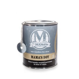 Eco Candle Co. The Mandle Soy Candle for Men - Scents of Clean Laundry - Mama’s Boy, 15 oz. Paint Can - 100% Soy Wax, No Lead, Hand Poured, Phthalate Free, Made from Midwest Grown Soybeans