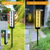 Double Side Solar Address Sign,Solar House Number for Yard with
