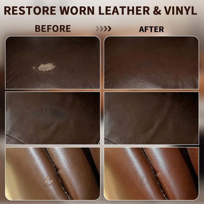 Leather & Vinyl Repair Kit,10 Mix Colors DIY Repair for