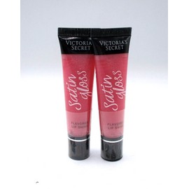 Lot/ 2 Victoria's Secret Satin Gloss Lip Shine ~ Strawberry Fizz ~  .46 oz x 2