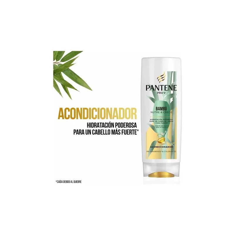 Acondicionador Pantene Pro Bambú Nutre Crece 400ml