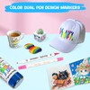 48 Coloured Acrylic Pens Set Waterproof Double Tip Design Acrylic
