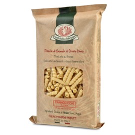 Rustichella d'Abruzzo Cannolicchi - 500g Short Pasta Mimicking Razor Shells - Classic Durum Wheat Pasta from Italy, Perfect for Shellfish Sauces