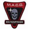S Trek Enterprise Maco Commandos Skull Logo 3 3/4" Tall
