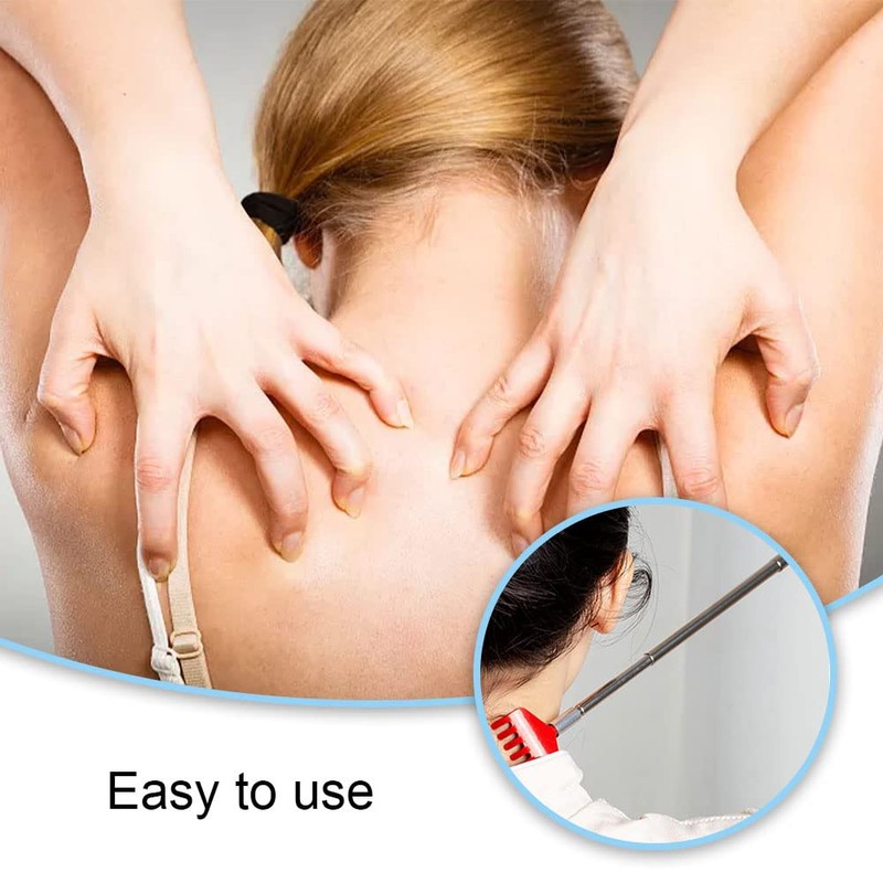 Pack of 4 Portable Extendable Back Scratcher with Telescopic Handle