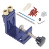 Pocket Hole Jig Kit Dowel System Set Woodwork Guides Joint