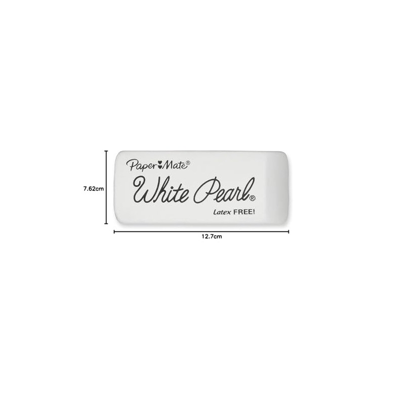 Paper Mate White Pearl Premium gomas de borrar, color blanco,