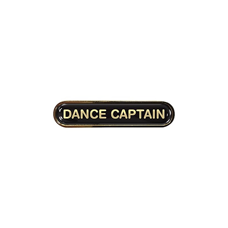 Dance Captain Black School Bar Badge