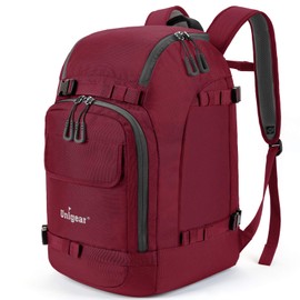 Unigear Ski Boot Bag, 50L Ski Boot Travel Backpack for Ski Helmet, Goggles, Gloves, Skis, Snowboard & Accessories (Red)