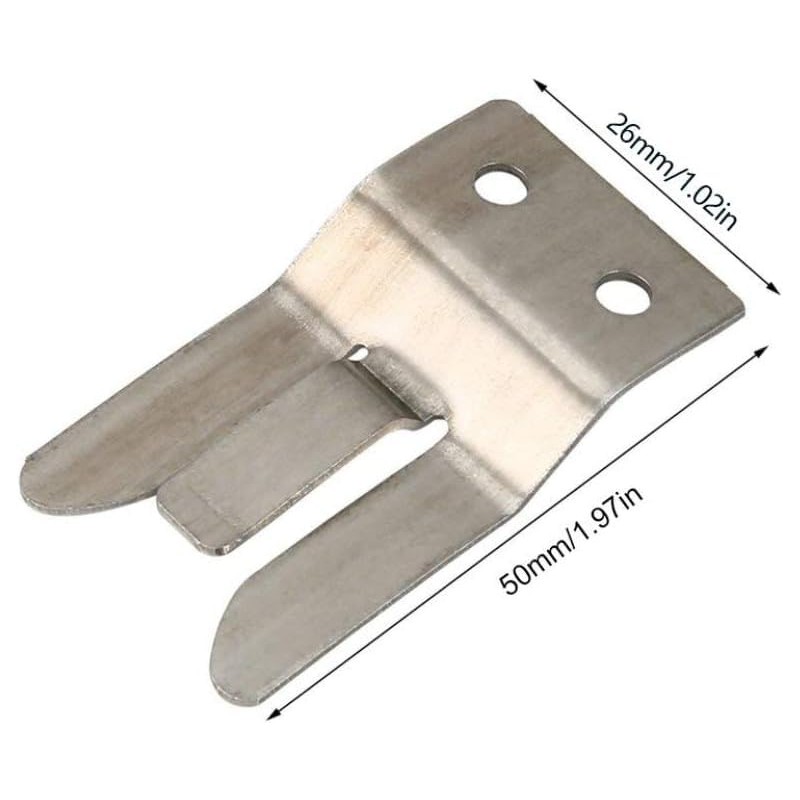 1 Set Silver Accessories Metal Mic Holder/Clip - Screw in